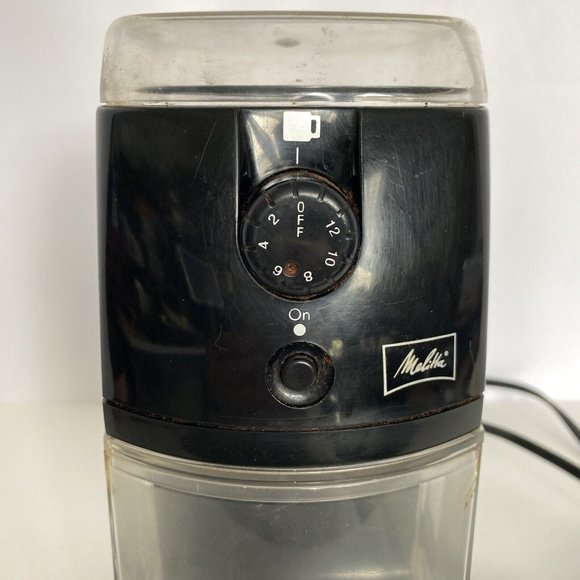 Melitta Electric Coffee Mill Grinder Kitchen Tool Model MEM1B Fine-Course WORKS - Picture 8 of 16